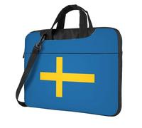 ZTPOWQA Swedish Flag Print Stylish Laptop Bag Portable Single-Shoulder Bags For Office Business Daily Commute