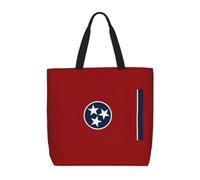 ZTPOWQA Tennessee State Flag Print Eco-Friendly Extra-Large Organizer Bag Shoulder Tote Work Shopping Beach Travel