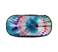 ZTPOWQA Tie Dye Hippies Print Fashionable Pencil Case Functional Pen Pouch School Travel Office Use Convenience