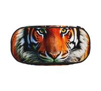 ZTPOWQA Tiger Stripes Orange Pattern Print Fashionable Pencil Case Functional Pen Pouch School Travel Office Use Convenience