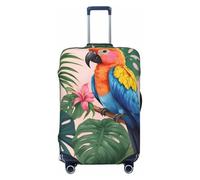 ZTPOWQA Tropical Birds and Plant Leaf Print Universal Stretchable Suitcase Cover Luggage Travel Accessory Suitcase Sleeve