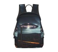 ZTPOWQA Ufo At Night Print Lightweight Versatile Backpack Water-Resistant Travel Unisex Daypack Bag Everyday