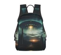 ZTPOWQA Ufo At Night Print Lightweight Versatile Backpack Water-Resistant Travel Unisex Daypack Bag Everyday