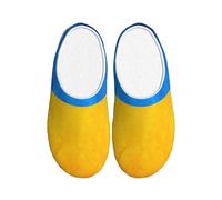 ZTPOWQA Ukrainian flag Print Practical Anti Pilling Washable Slippers Women Men TPR Sole Indoor Outdoor shoes