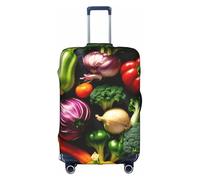 ZTPOWQA Vegetable Fruit Print Decorative Travel Luggage Cover Concealed Zipper Suitcases Anti Scratch Dustproof