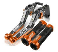 ZTQLIJQF Brake Clutch Levers for Suzuki 650F 2008-2015 Throttle Hand Bar Grips(7)