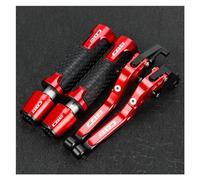 ZTQLIJQF Grips for H&ONDA CB900F CB 900 F Hornet Motorcycle Handgrips Brake Clutch Levers Handlebar Grips Handle Ends(Red2)