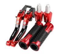 ZTQLIJQF Grips for H&ONDA CBR600 F3 1995-1998 Motorcycle Brake Clutch Levers Non-Slip Handlebar Knobs Handle Hand Grips(Red2)