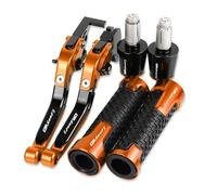 ZTQLIJQF Grips for H&ONDA CBR600 F3 1995-1998 Motorcycle Brake Clutch Levers Non-Slip Handlebar Knobs Handle Hand Grips(Orange)