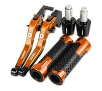 ZTQLIJQF Grips for H&ONDA CBR600F CBR 600 F Motorcycle Brake Clutch Levers Non-Slip Handlebar Knobs Handle Hand Grips(Orange2)