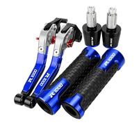 ZTQLIJQF Grips for Suzuki GSXR1000 GSXR GSX-R 1000 GSX R1000 Handgrips Extendable Brake Clutch Levers Handlebar Grips Ends(Blue4)
