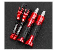 ZTQLIJQF Grips for SYM Citycom 300i Motorcycle Accessories Handgrips Extendable Brake Clutch Levers Handlebar Grips Ends(Red3)