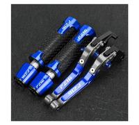 ZTQLIJQF Grips for YAM&AHA FZ16 FZ 16 Motorcycle Handgrips Extendable Brake Clutch Levers Handlebar Grips Handle Ends(Blue2)