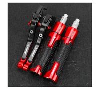 ZTQLIJQF Grips for YAM&AHA Xmax 125 200 300 400 X MAX X-MAX Motorcycle Handgrips Brake Clutch Levers Handlebar Grips Ends(Red)
