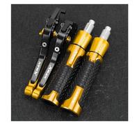 ZTQLIJQF Grips for YAM&AHA Xmax 125 200 300 400 X MAX X-MAX Motorcycle Handgrips Brake Clutch Levers Handlebar Grips Ends(Gold)