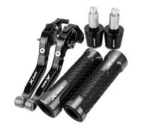 ZTQLIJQF Grips for YAM&AHA Xmax 125 200 300 400 X MAX X-MAX Motorcycle Handgrips Brake Clutch Levers Handlebar Grips Ends(Gray)