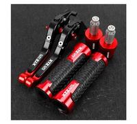 ZTQLIJQF Grips for YAM&AHA XTZ125 XTZ 125 Motorcycle Handgrips Extendable Brake Clutch Levers Handlebar Grips Handle Ends(Red)