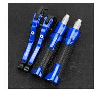 ZTQLIJQF Grips for YAM&AHA XV 535 XV535 Virago Motorcycle Handgrip Extendable Brake Clutch Levers Handlebar Grips Handle Ends(Blue3)