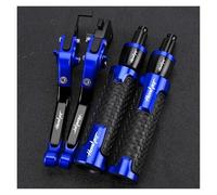 ZTQLIJQF Grips Hornet Brake Clutch Levers Handlebar Grips End for H&ONDA Hornet 250 CB599 CB600 CB600F CB919 Cb900f(Blue)