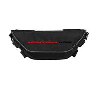 ZTQLIJQF Handlebar Navigation Bags for Macbor Montana Xr5(Black3-with Logo)