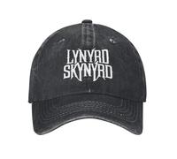 ZTQTQZZ Washed Denim Adjustable Baseball Cap Lynyrd Skynyrd-Logo Hats Hip Hop Hat Cotton Baseball Cap Custom Trucker Hat for Men Women
