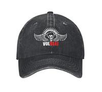 ZTQTQZZ Washed Denim Adjustable Baseball Cap Volbeat-Logo Hats Hip Hop Hat Cotton Baseball Cap Custom Trucker Hat for Men Women