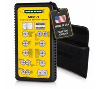 ZTS MBT-1 Battery Tester, Professional Pulse Load Checker for AAA AA C D 9V N Lithium & Button Cell Batteries, Tests 40+ Types in Seconds, LED Charge Display, Carry Case, USA Made