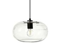 ZTTECH 30cm Modern Clear Glass Pendant Light E27 Adjustable Height