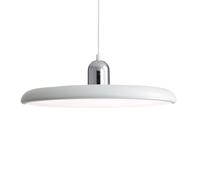 ZTTECH 40cm Modern LED Pendant Light 36W Adjustable Colour Temperature Ceiling Hanging Lamp 3000K/4500K/6000K Metal and Acrylic Pendant Light for Dining Room Kitchen Living Room (Chrome + White)