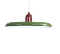 ZTTECH 40cm Modern LED Pendant Light 36W Adjustable Colour Temperature Ceiling Hanging Lamp 3000K/4500K/6000K Metal and Acrylic Pendant Light for Dining Room Kitchen Living Room (Red + Green)