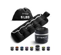 ZTTENLLY Adjustable Ankle Weights 1 To 2/5/10/20 LBS Pair with Carry Bag - Breathable Fabrics, Reflective Trim - Strength Training Leg Wrist Arm Ankle Walking Weights Sets for Women Men Kids…