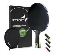 ZTTENLLY Ping Pong Paddle with Carbon Technology | Performance-Series,7-ply Finest Blade, Expert Speed/Edge/Balance/Control, Thicker Protector Case | Table Tennis Racket for Professional