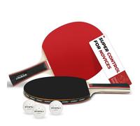 ZTTENLLY Ping Pong Paddles Set of 2 with Balls & Storage Case | Better Control | Sticky Inverted Rubber | Table Tennis Paddles Set for Indoor & Outdoor Games