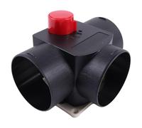 ZTUOAUMA 75mm 5-Gear T-Piece Diesel Heater Duct Valve Air Vent Outlet Connector with Adjustable Valve Flap Compatible with Eberspacher Webasto Auxiliary Parking Heater 2KW 3KW 5KW 8KW