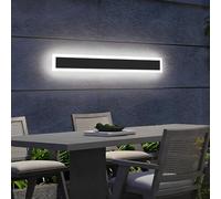 ZTWLEED LED Outdoor Wall Lights,12W Wall Lamp Cool White 6000K,Waterproof Exterior Acrylic Long Outdoor Wall Light for Garden Villa Porch Terraces Garage,60CM