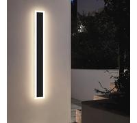 ZTWLEED LED Outdoor Wall Lights,12W Wall Lamp Natural White 4000K,Waterproof Exterior Acrylic Long Outdoor Wall Light for Garden Villa Porch Terraces Garage,60CM