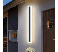 ZTWLEED LED Outdoor Wall Lights,16W Wall Lamp Natural White 4000K,Waterproof Exterior Acrylic Long Outdoor Wall Light for Garden Villa Porch Terraces Garage,80CM