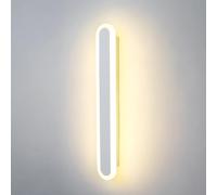 ZTWLEED LED Wall Light Indoor,12W Wall Lamp Modern 3000K/4000K/6000K,Acrylic Wall Sconce Lights for Bedroom Living Room Corridor Stair 40CM White