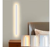 ZTWLEED LED Wall Light Indoor,22W Wall Lamp Modern 3000K/4000K/6000K,Acrylic Wall Sconce Lights for Bedroom Living Room Corridor Stair 60CM White