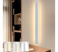 ZTWLEED LED Wall Light Indoor,28W Wall Lamp Modern 3000K/4000K/6000K,Acrylic Wall Sconce Lights for Bedroom Living Room Corridor Stair 80CM White
