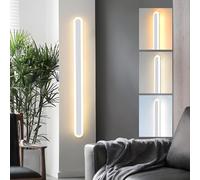 ZTWLEED LED Wall Light Indoor,28W Wall Lamp Modern 3000K/4000K/6000K,Acrylic Wall Sconce Lights for Bedroom Living Room Corridor Stair 80CM White