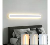 ZTWLEED LED Wall Light Indoor,44W Wall Lamp Modern 3000K/4000K/6000K,Acrylic Wall Sconce Lights for Bedroom Living Room Corridor Stair 120CM White