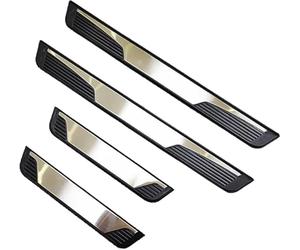 ZTYUANHANG 4 PCS Scuff Plate Stainless Steel Stickers Accessories for Hyundai ix35 2013-2015, Car Door Sill Scuff Plate Welcome Pedal Protector Cover