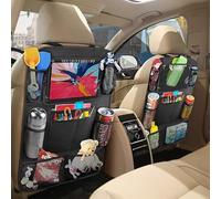 ZTYUANHANG Car Seat Organiser - 1Pcs Back Seat Protector for Kids, for Tesla Model 3 Y S X Car Organiser Back Seat for up to iPad, Kids Back Seat Organiser
