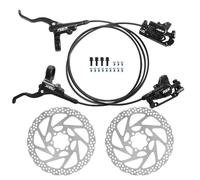 ZTZ 2-Pistons MTB Disc Brake Set Hydraulic Disc Brake Kit Left Rear Right Front with 160mm Rotors Aluminum Alloy Hydraulic Brake Fit for Mountain Bike E-Bike Fat Bike Road Bike