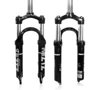 ZTZ 20 inch Bicycle Suspension Fork, Travel 80mm 28.6mm Threadless Straight Tube QR 9mm Crown Lockout Disc Brake Front Fork