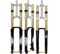 ZTZ 26/27.5/29 MTB Bike Suspension Fork - 170mm Travel, 110mm Hub Spacing, 1-1/8 Straight Tube, Thru Axle 20mm, Double Shoulder Aluminum Alloy Shock Absorber Bicycle Front Forks