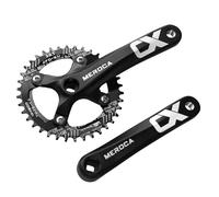 ZTZ Mountain Bike Crankset, MTB Square Taper Crankset with 170mm Arm 104 BCD,Compatible with Single Speed Bicycle and 8/9/10/11 Speeds Optional 32T/34T/36T/38T