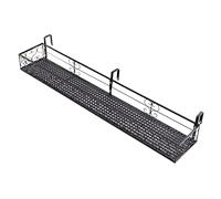 ZTZBFGM 120x20x12cm, Hanging Railing Planter Balcony Plant Holder Flower Railing Rack, Iron Railing Shelf for Flowers Rectangular Iron Fence Basket for outside Railing Shelf Decoration