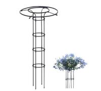 ZTZBFGM Black,210cm/82.67in, Garden Obelisk Trellis for Climbing Plants, Rustproof Vertical Umbrella Trellis Wisteria Trellis Garden Tower Trellis for Potted Plants Flowers Vegetable